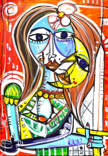 La Donna Coraggiosa by Alessandro Siviglia, Painting for Sale on Select