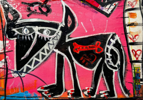 El Perro Negro by Alessandro Siviglia, Painting for Sale on Select