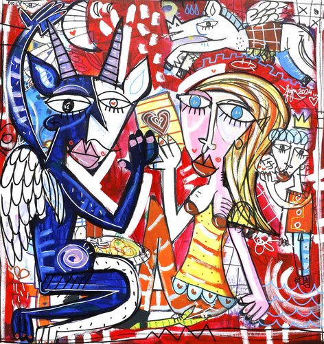 El Diablo Enamorado by Alessandro Siviglia, Painting for Sale on Select