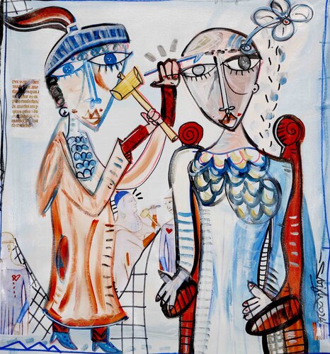 La Cura Mentale by Alessandro Siviglia, Painting for Sale on Select