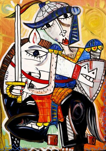 Listo para la Guerra by Alessandro Siviglia, Painting for Sale on Select