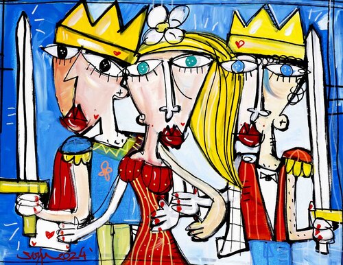 Gli Accompagnatori by Alessandro Siviglia, Painting for Sale on Select