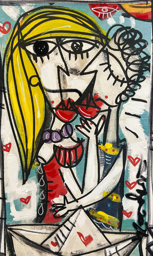 Bacio in Barca by Alessandro Siviglia, Painting for Sale on Select