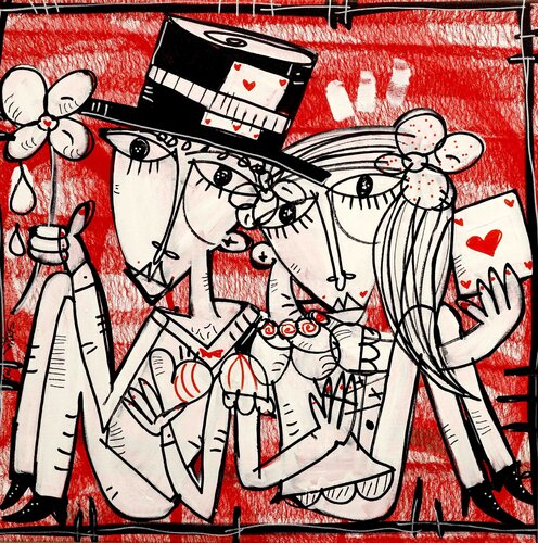 Sposi Felici by Alessandro Siviglia, Painting for Sale on Select