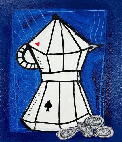 Ostriche e Caffè by Alessandro Siviglia, Painting for Sale on Select