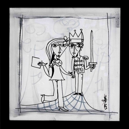 Gli Innamorati di una Volta by Alessandro Siviglia, Painting for Sale on Select