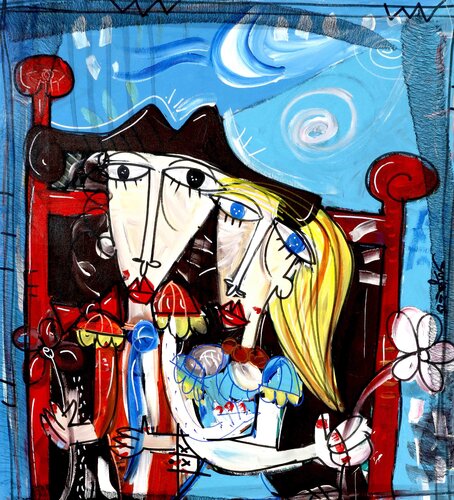 Anima y Amor by Alessandro Siviglia, Painting for Sale on Select