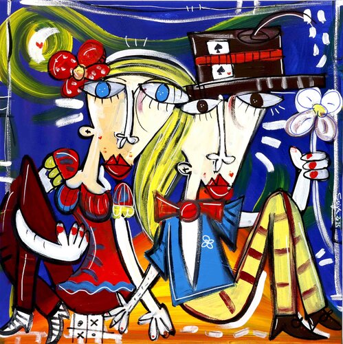 Il Ritratto degli Sposi by Alessandro Siviglia, Painting for Sale on Select