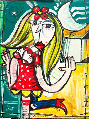 La Donna a Puà by Alessandro Siviglia, Painting for Sale on Select