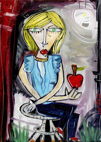 Ritratto Moglie by Alessandro Siviglia, Painting for Sale on Select