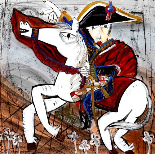 Napoleona a Cavallo by Alessandro Siviglia, Painting for Sale on Select