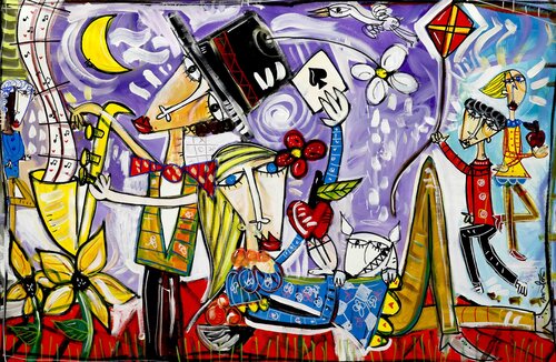 Viva la Luna by Alessandro Siviglia, Painting for Sale on Select