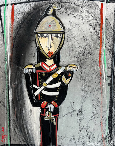 Il Corazziere con Spada by Alessandro Siviglia, Painting for Sale on Select