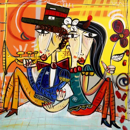 Il Tromba Amore by Alessandro Siviglia, Painting for Sale on Select