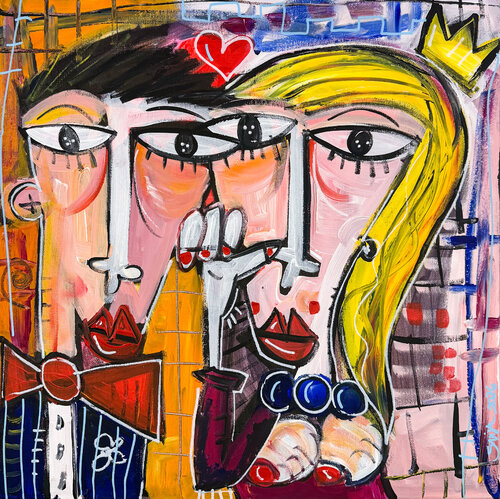 I Like You by Alessandro Siviglia, Painting for Sale on Select