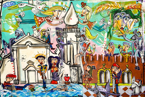 Paesaggio di Taormina by Alessandro Siviglia, Painting for Sale on Select