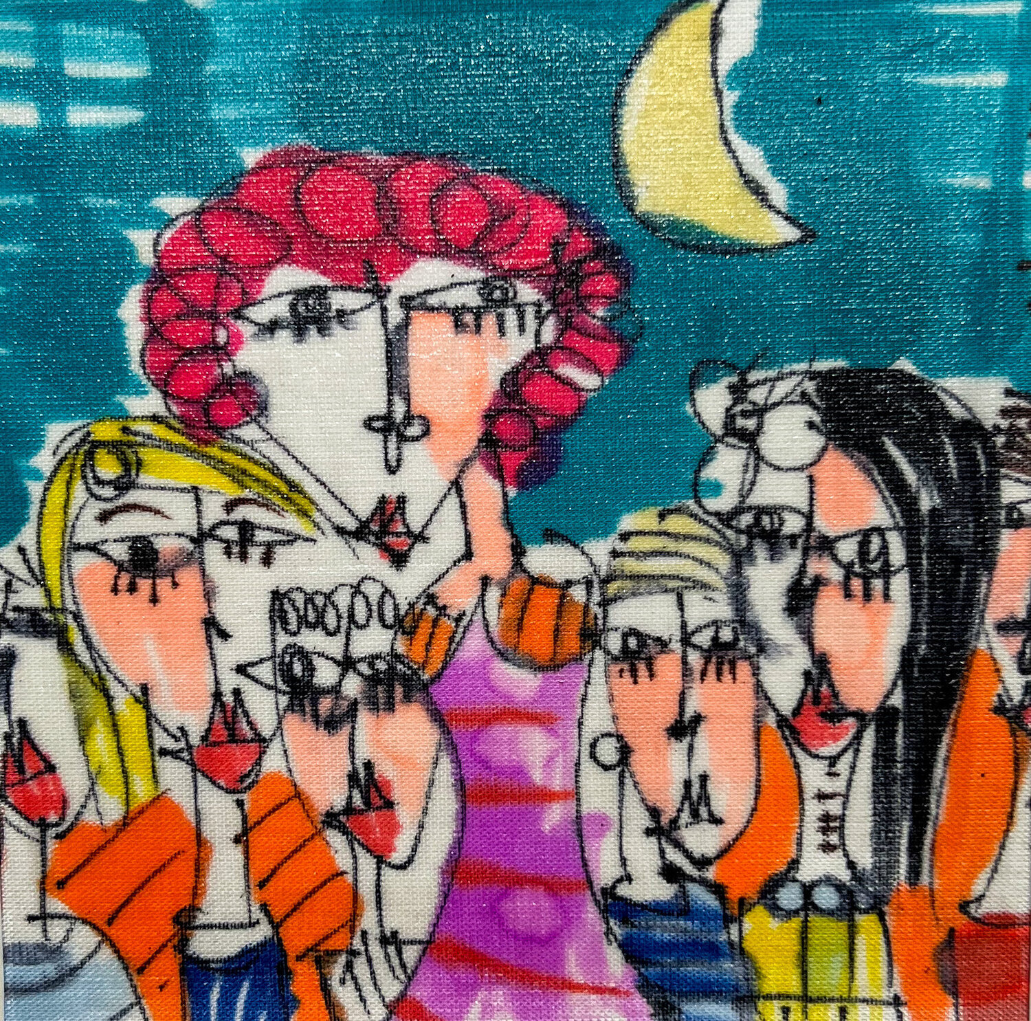 Mamma di 6 Figli Alessandro Siviglia Original painting for sale