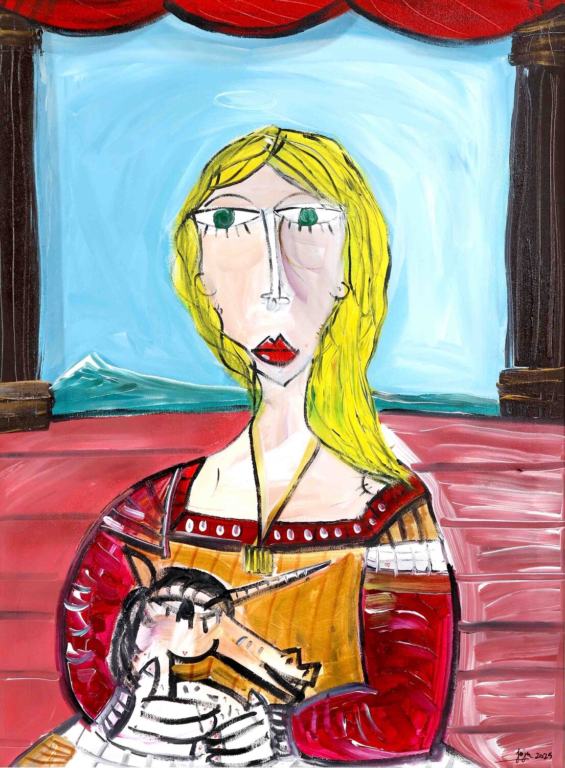 La Giovane Elisabeth Alessandro Siviglia Original painting for sale