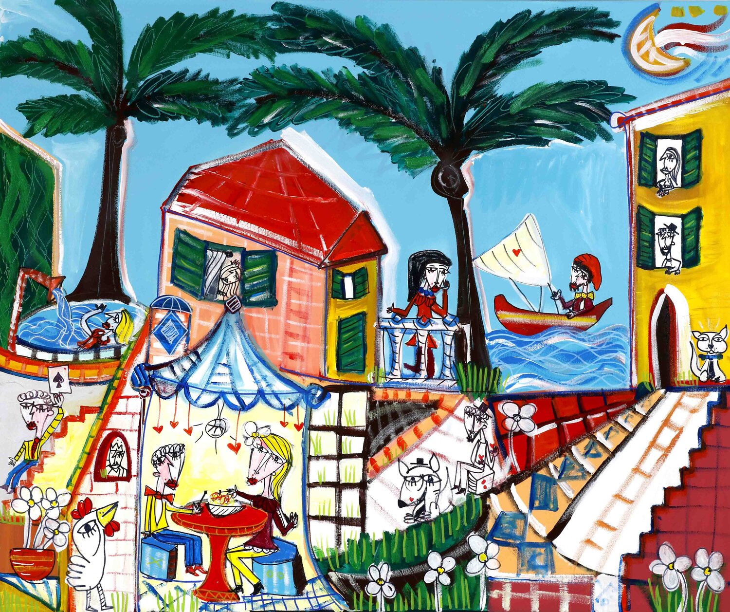 La Casa al Mare Alessandro Siviglia Original painting for sale
