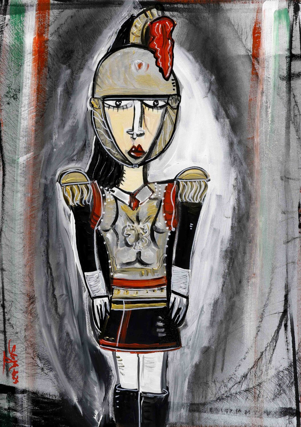 Il Corazziere Alessandro Siviglia Original painting for sale