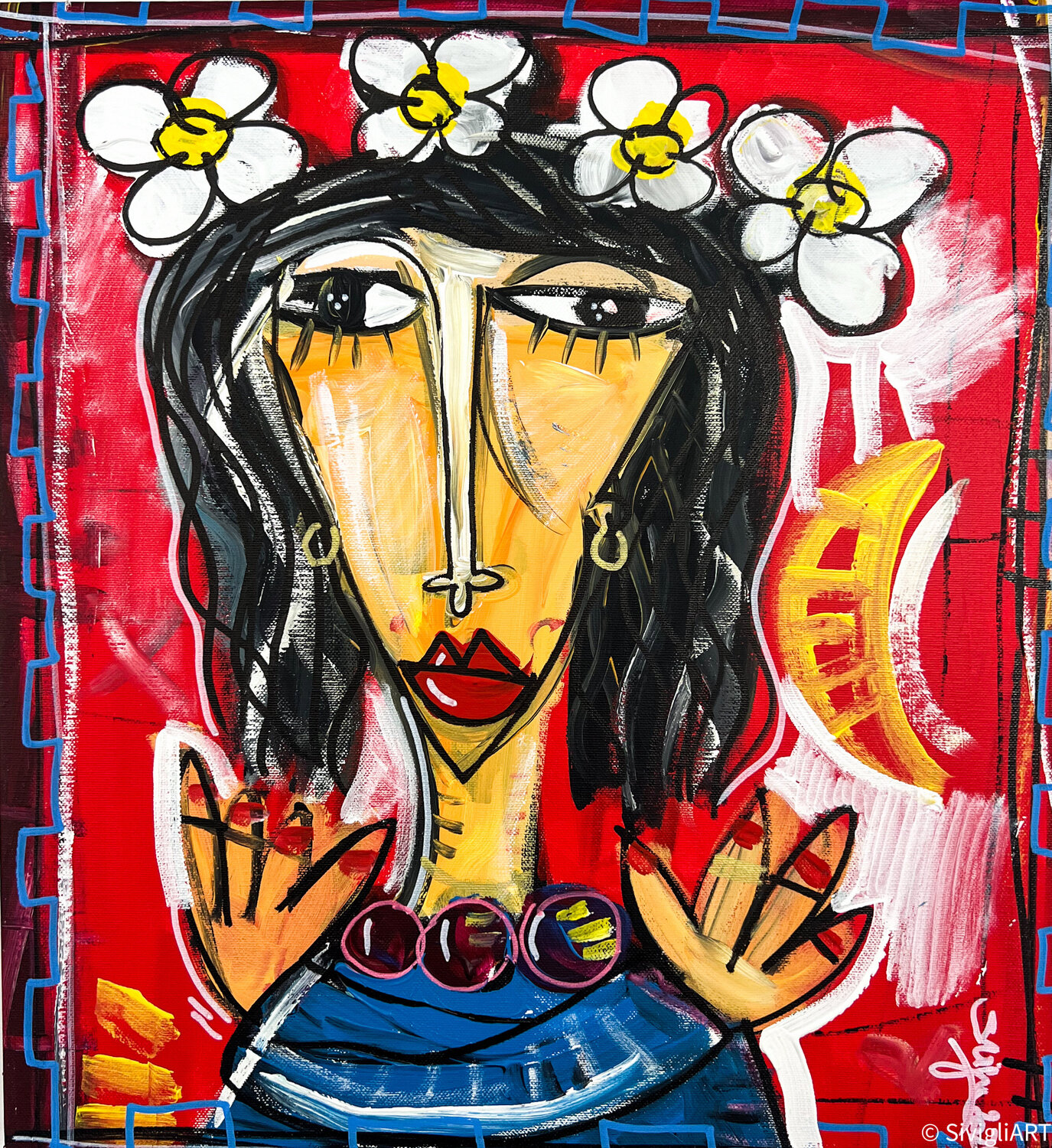 Margherita Alessandro Siviglia Original painting for sale