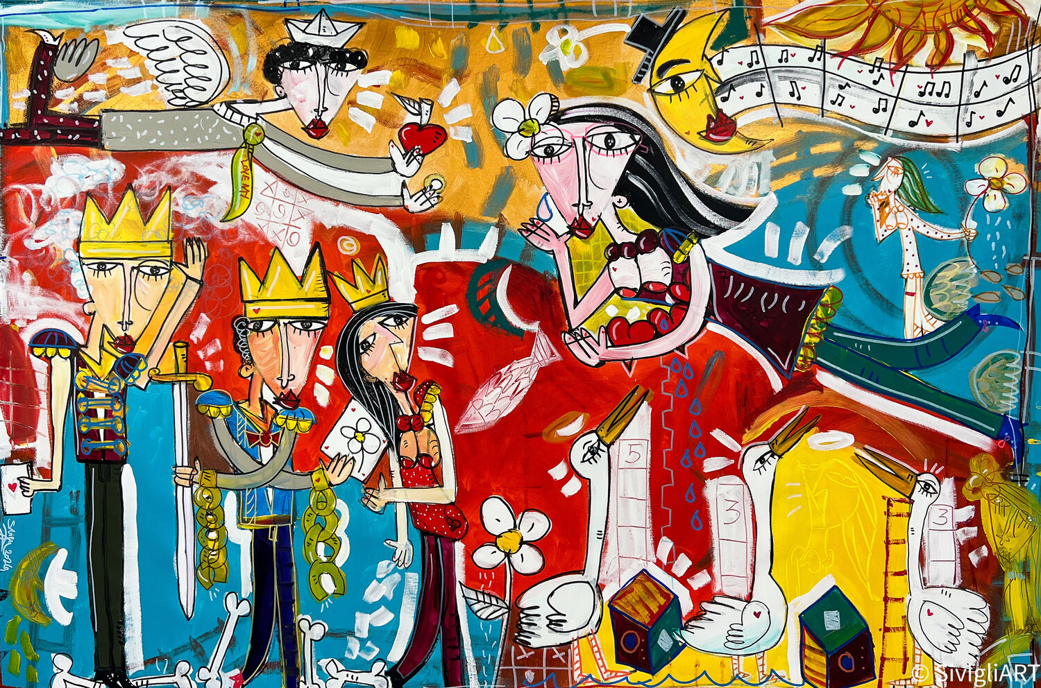 L'Altra Parte Alessandro Siviglia Original painting for sale