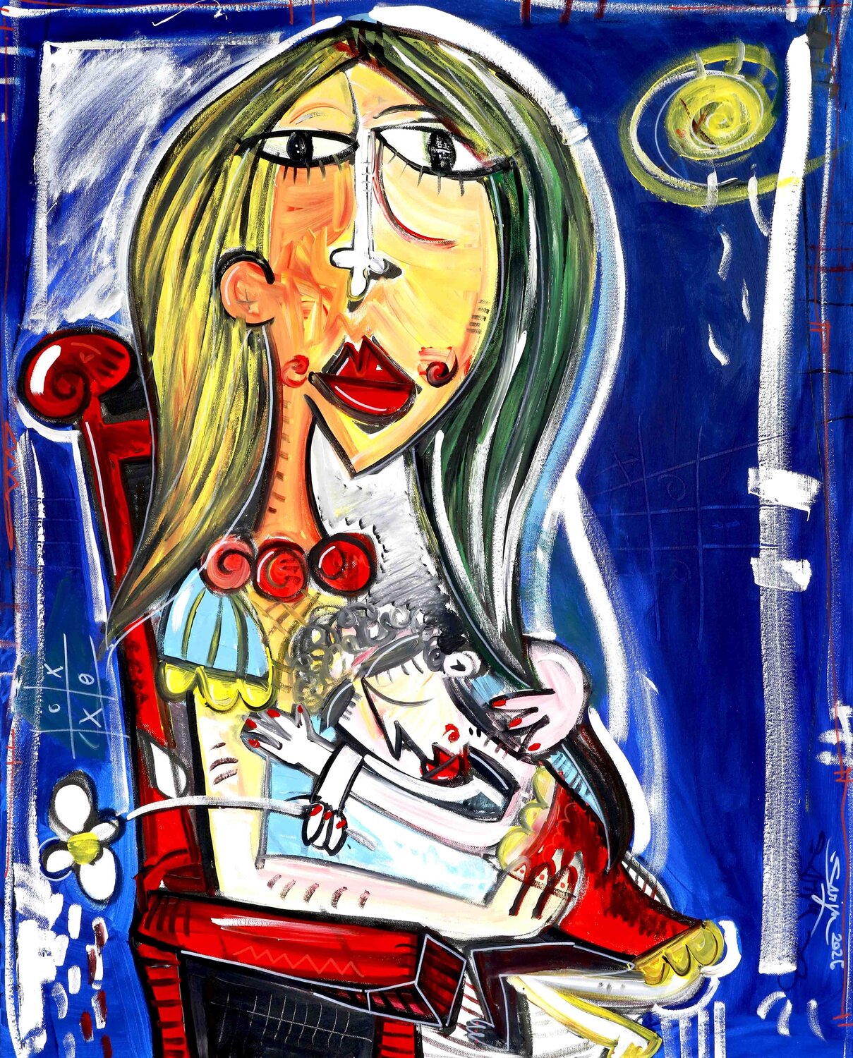 Maternità Alessandro Siviglia Original painting for sale