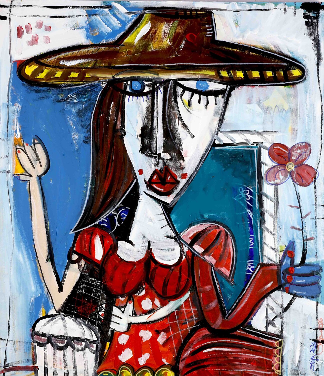 L'Imbrattata Alessandro Siviglia Original painting for sale