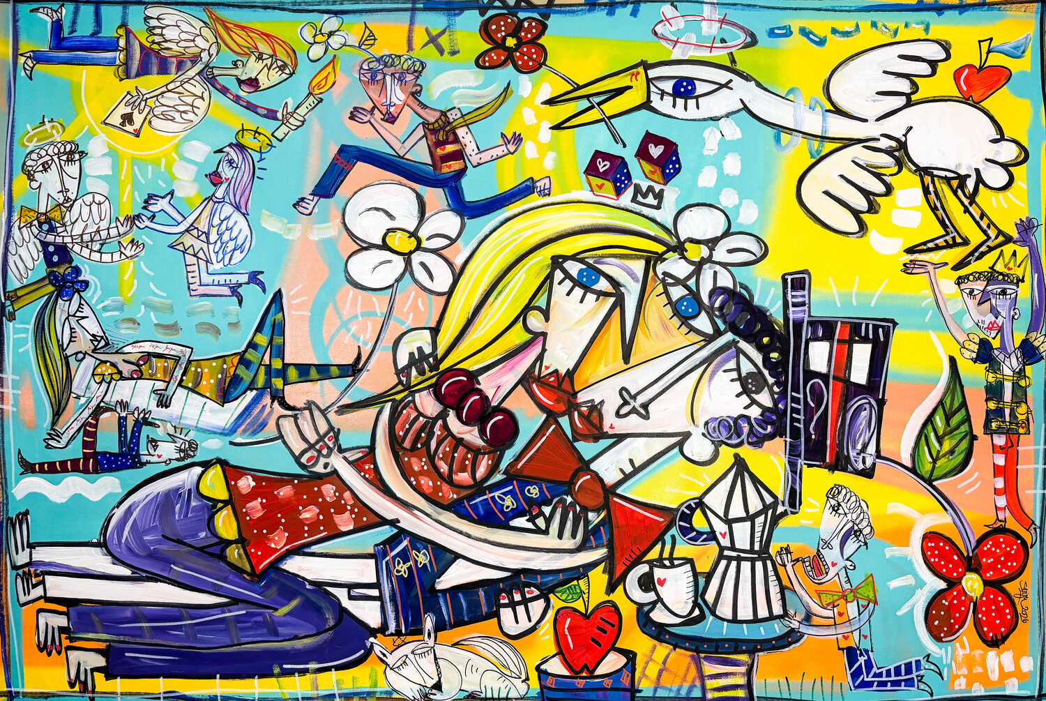 Abbraccio di Cuore Alessandro Siviglia Original painting for sale