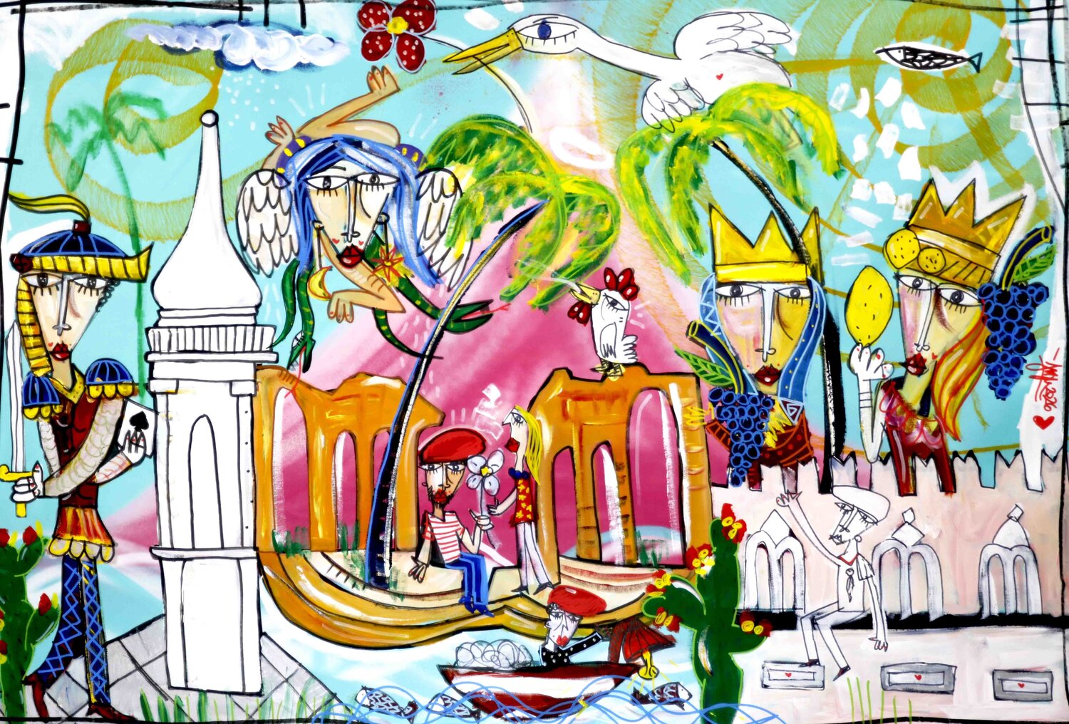 Taormina Alessandro Siviglia Original painting for sale