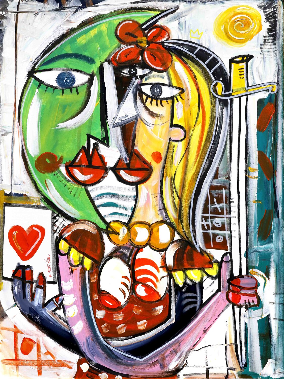 Ritratto all'Ombra di Luna Alessandro Siviglia Original painting for sale