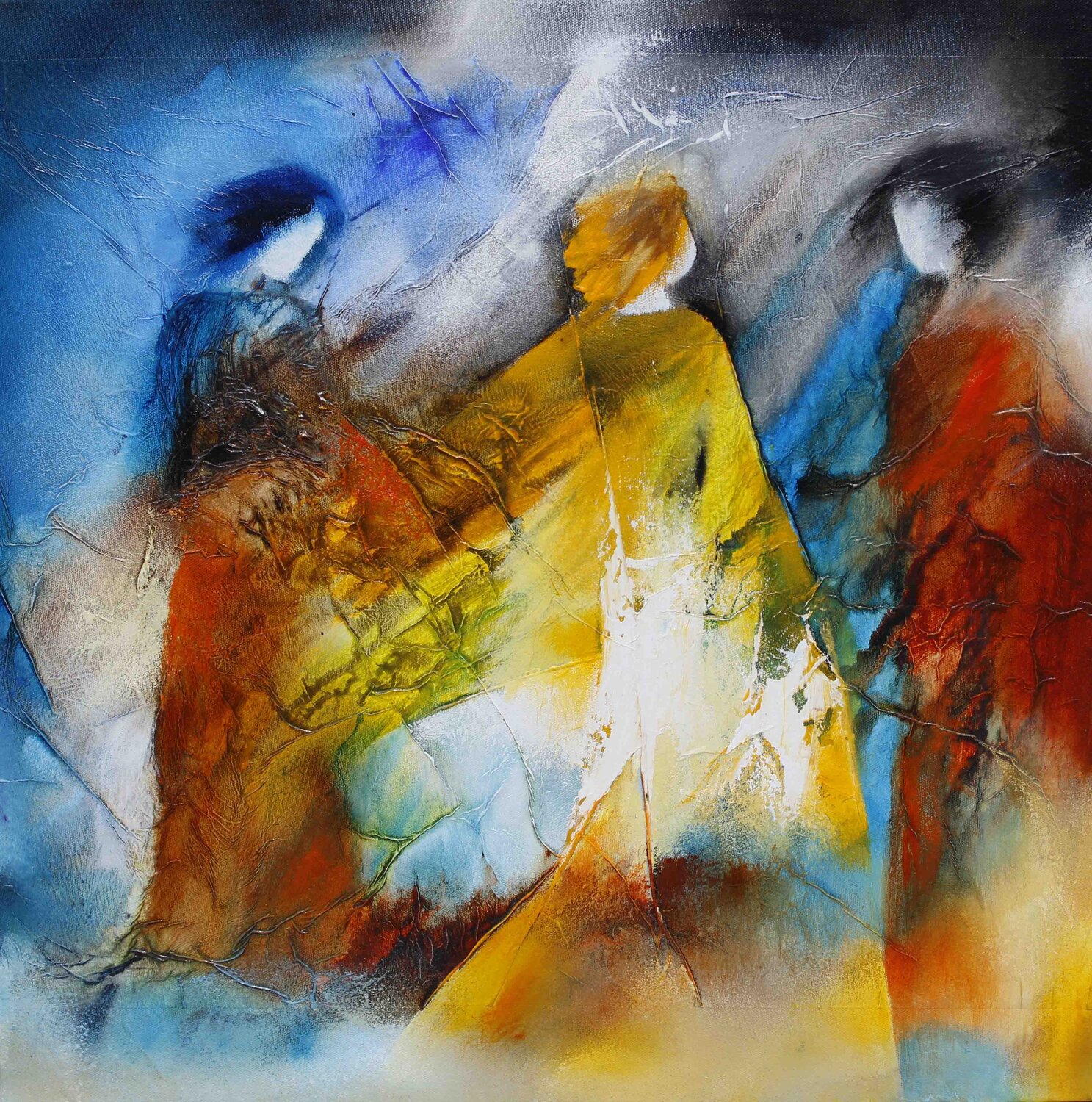 Elysian Scene 04 13-a Wil Lof Original painting for sale