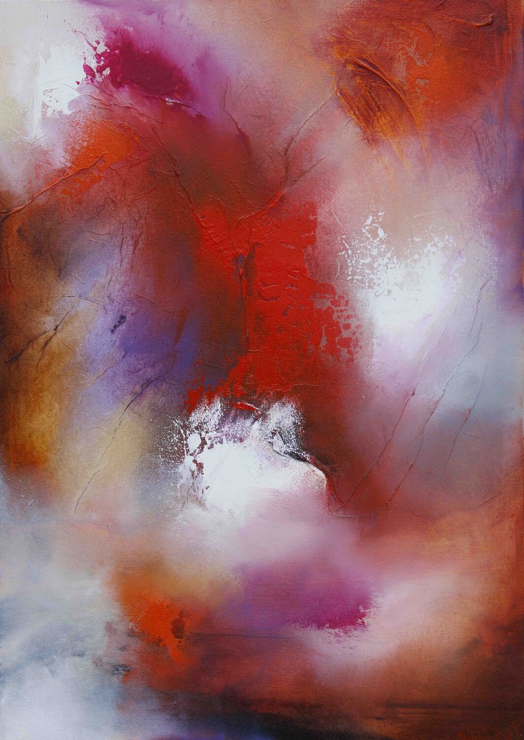 Abstract 26-01 Wil Lof Original painting for sale