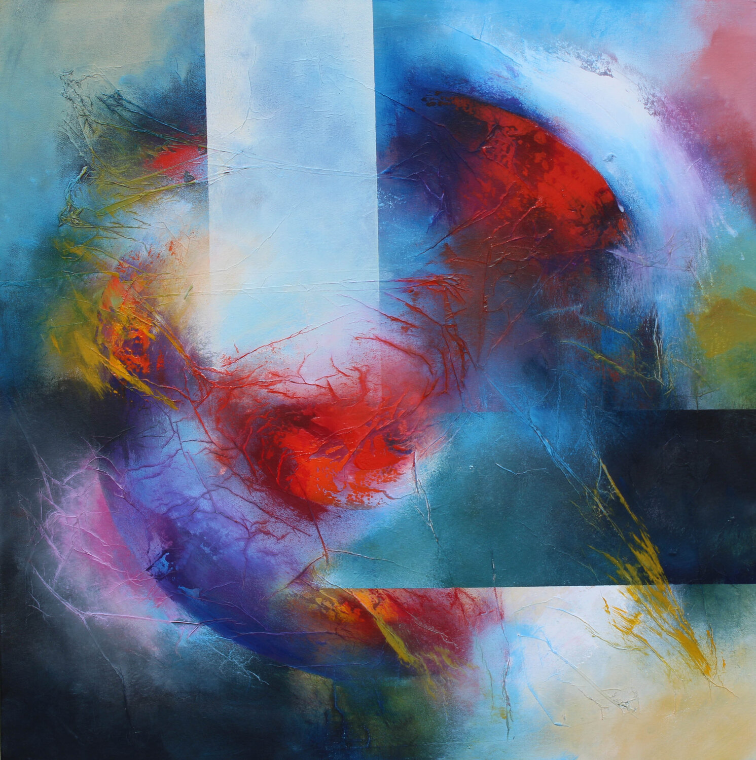 Terre Circulaire 26-02 Wil Lof Original painting for sale