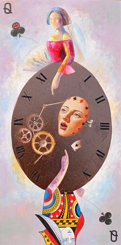 Masque social by Yutao Ge, Painting for Sale on Select
