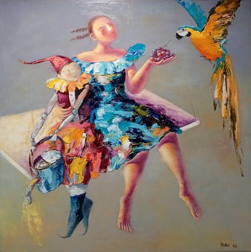 Conversation by Yutao Ge, Painting for Sale on Select