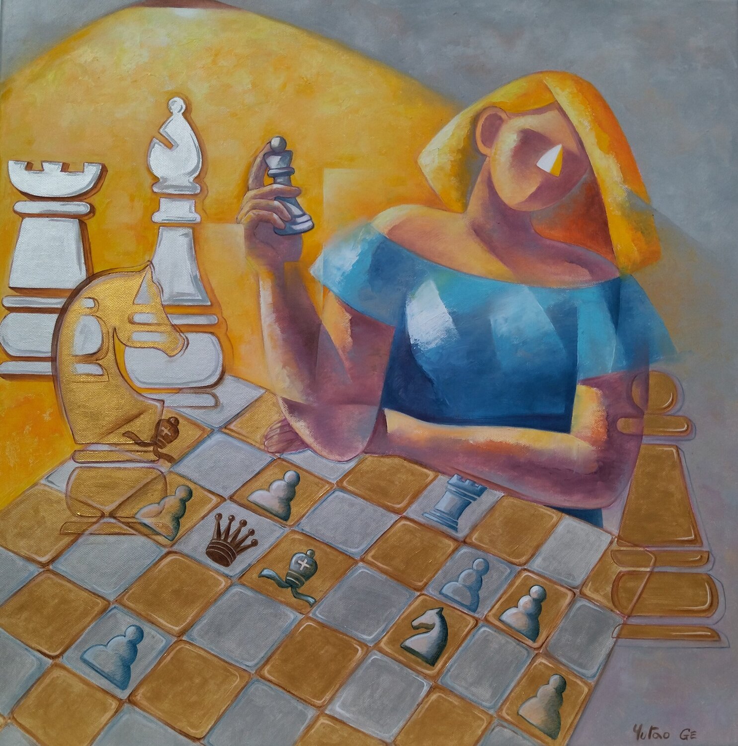 L'étude Yutao Ge Original painting for sale