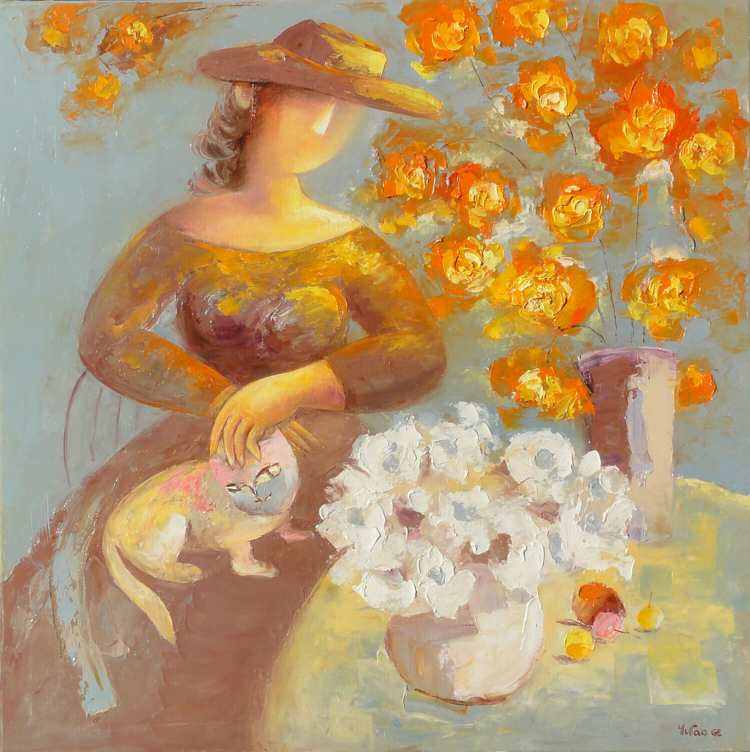 Petite pause Yutao Ge Original painting for sale