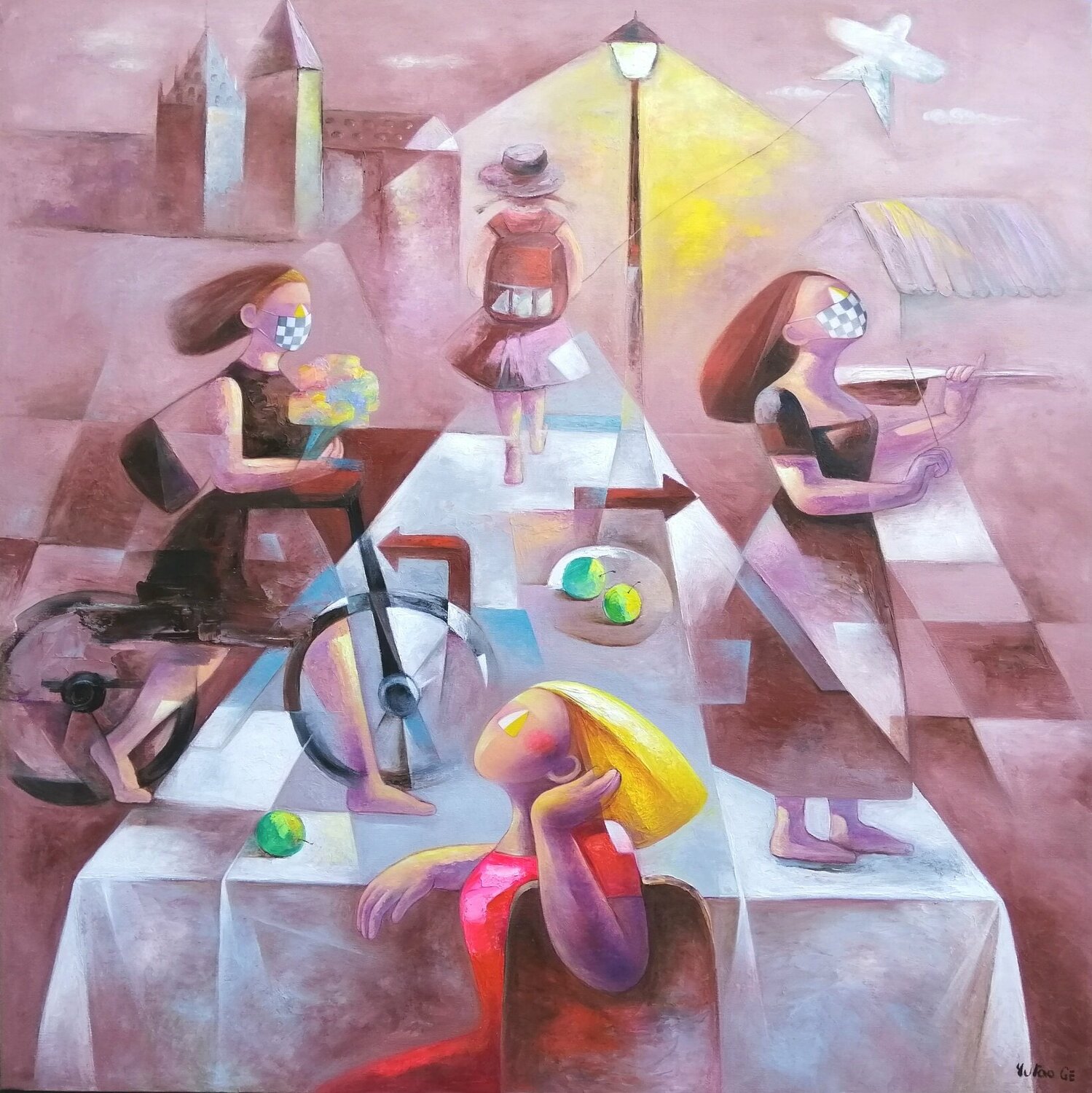 Déconfinement Yutao Ge Original painting for sale