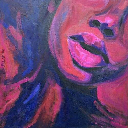Beyond That Star - A Black Woman Story by Anna Miklashevich, Painting for Sale on Select
