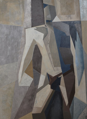 mężczyzna stojący by Dorota Kwiatkowska, Painting for Sale on Select