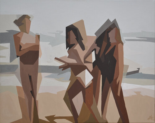 Foczki na plaży by Dorota Kwiatkowska, Painting for Sale on Select