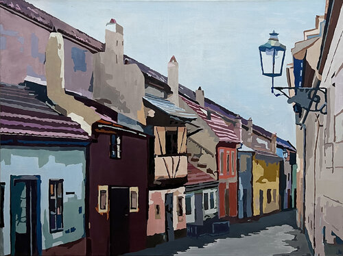 praha by Dorota Kwiatkowska, Painting for Sale on Select