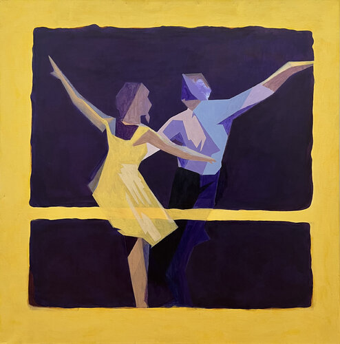 la land by Dorota Kwiatkowska, Painting for Sale on Select
