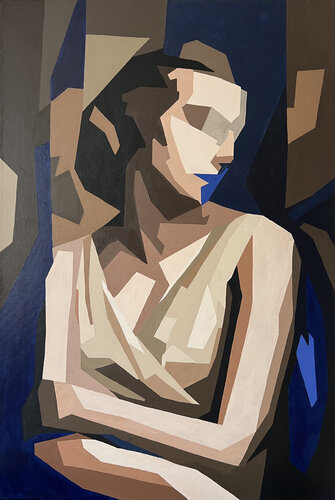 Kobieta z marmuru VII - spojrzenie by Dorota Kwiatkowska, Painting for Sale on Select