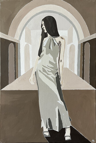 Dorota w Ragusie by Dorota Kwiatkowska, Painting for Sale on Select