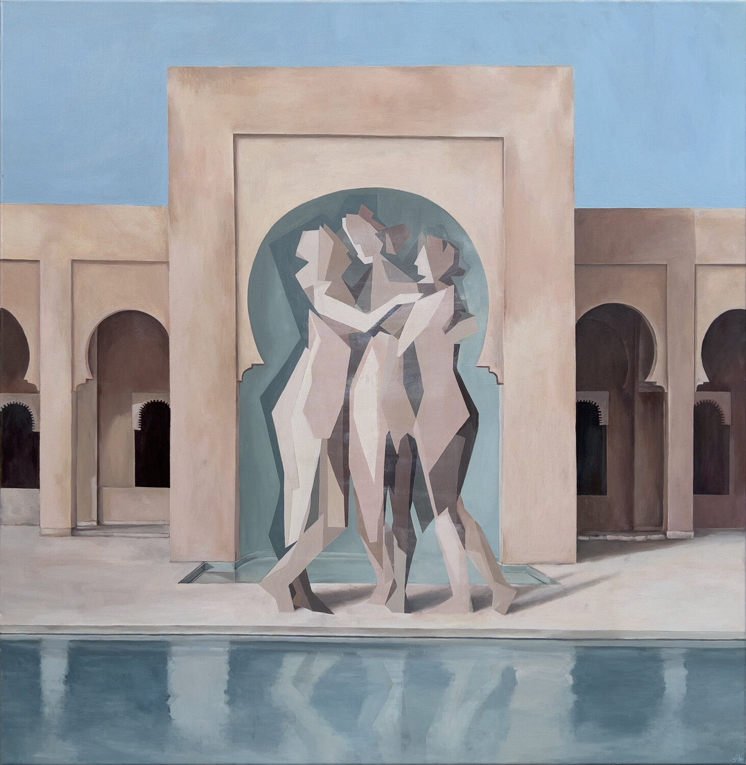 Gracje w oparach Dorota Kwiatkowska Original painting for sale