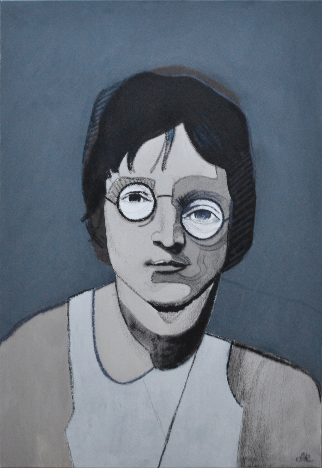 John Lennon Dorota Kwiatkowska Original painting for sale