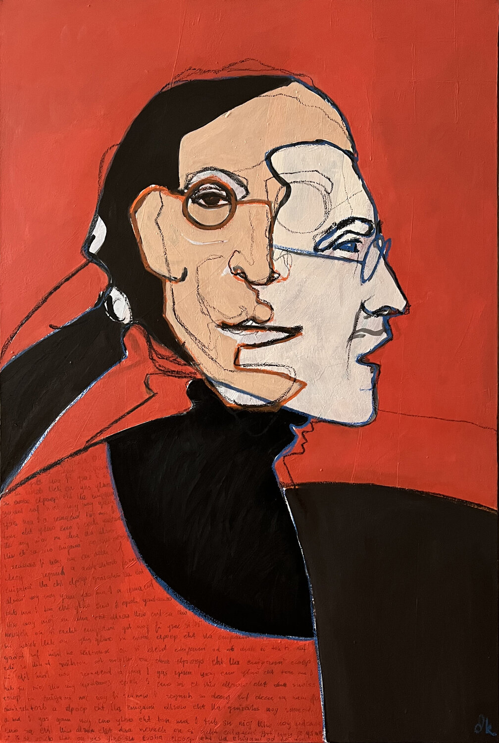 Imagine there is no heaven Dorota Kwiatkowska Original painting for sale