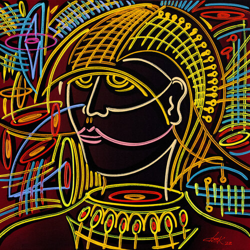 rosto VIII by Dek, Painting for Sale on Select